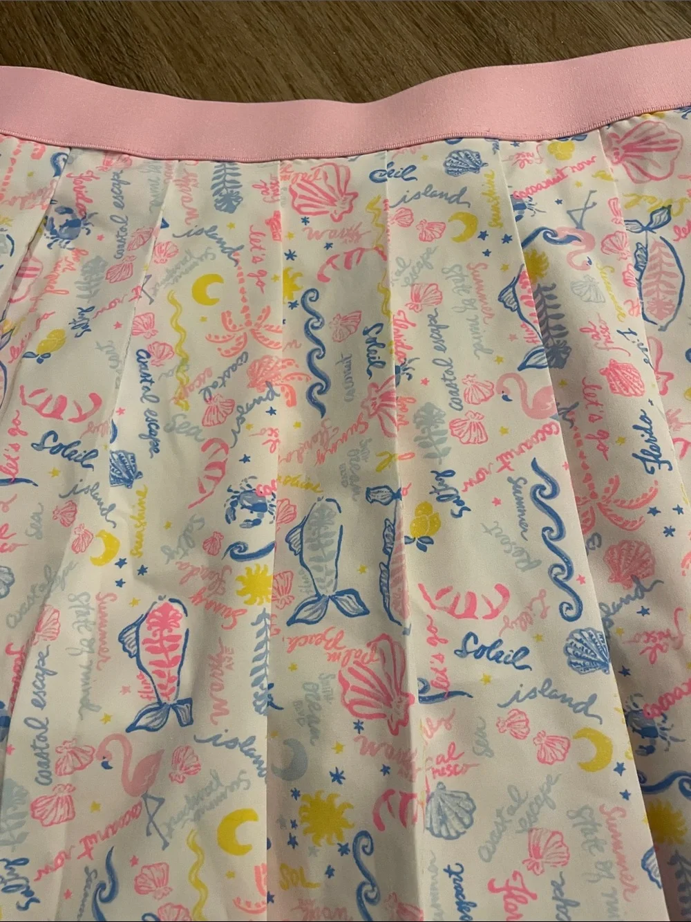 Lilly Pulitzer White Skort with Pink Waistband